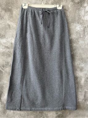 Eddie Bauer Gray Drawstring Maxi Skirt (Love 20)